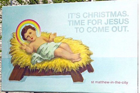 Haber | Yeni Zelanda`da bir kilisenin, Noel afişlerinde Hz. İsa`nın eşcinsel olduğunu ima etmesi tepki çekti.