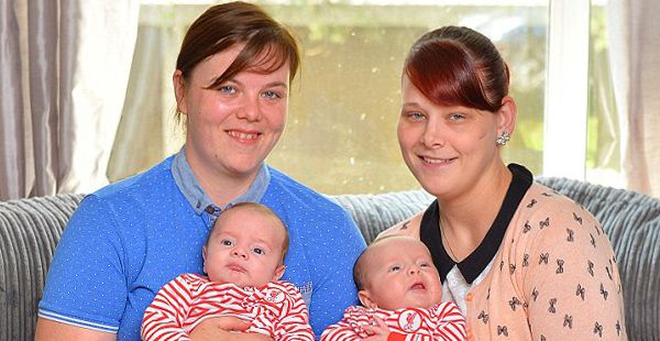 Haber | Lezbiyen çiftin ikizleri oldu