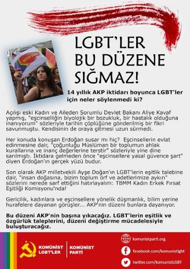 Haber | Komünist LGBT`ler: `LGBT`ler bu düzene sığmaz!`